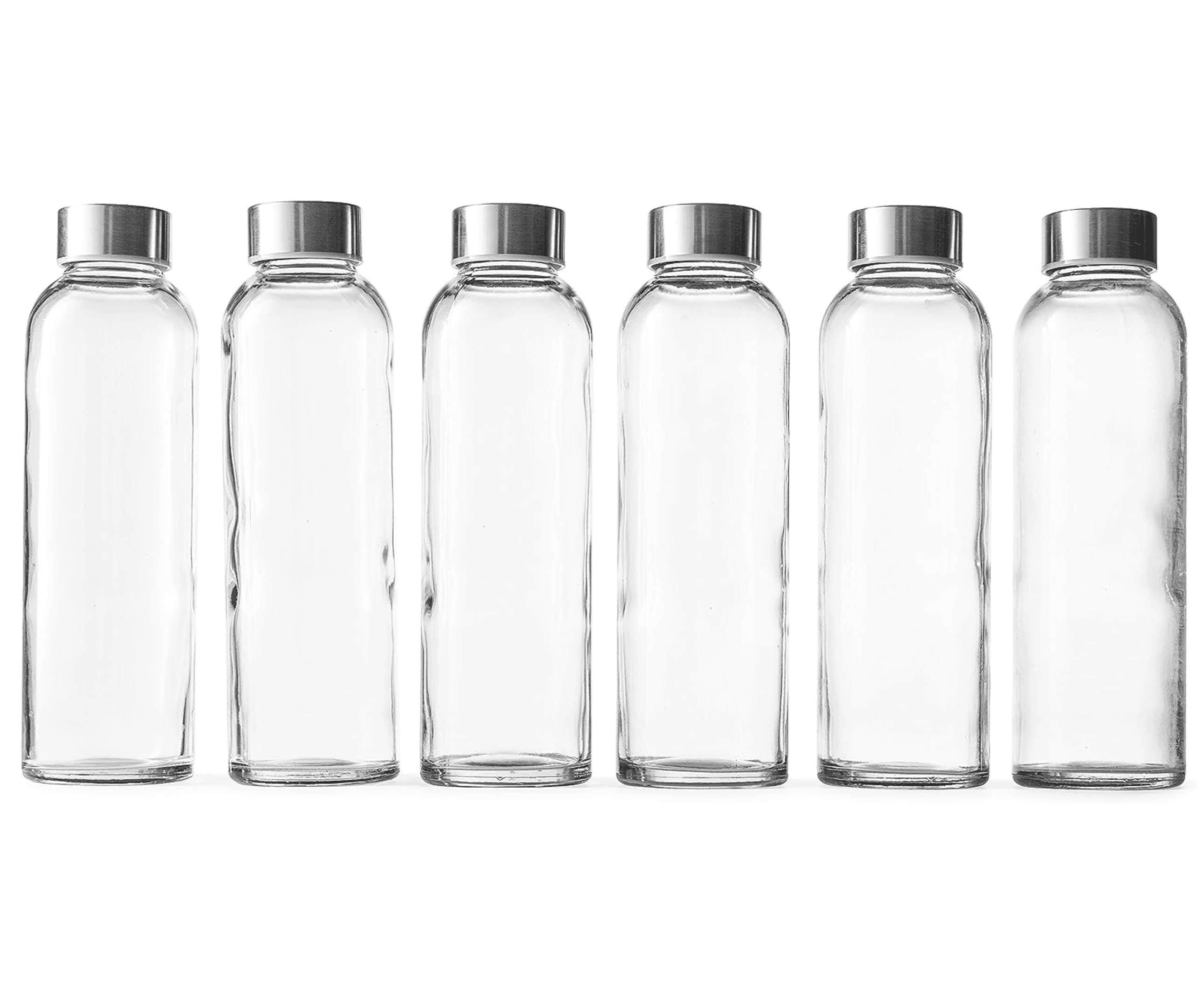 Epica 18-Oz. Glass Water Bottles with Lids, Set of 6 view 1