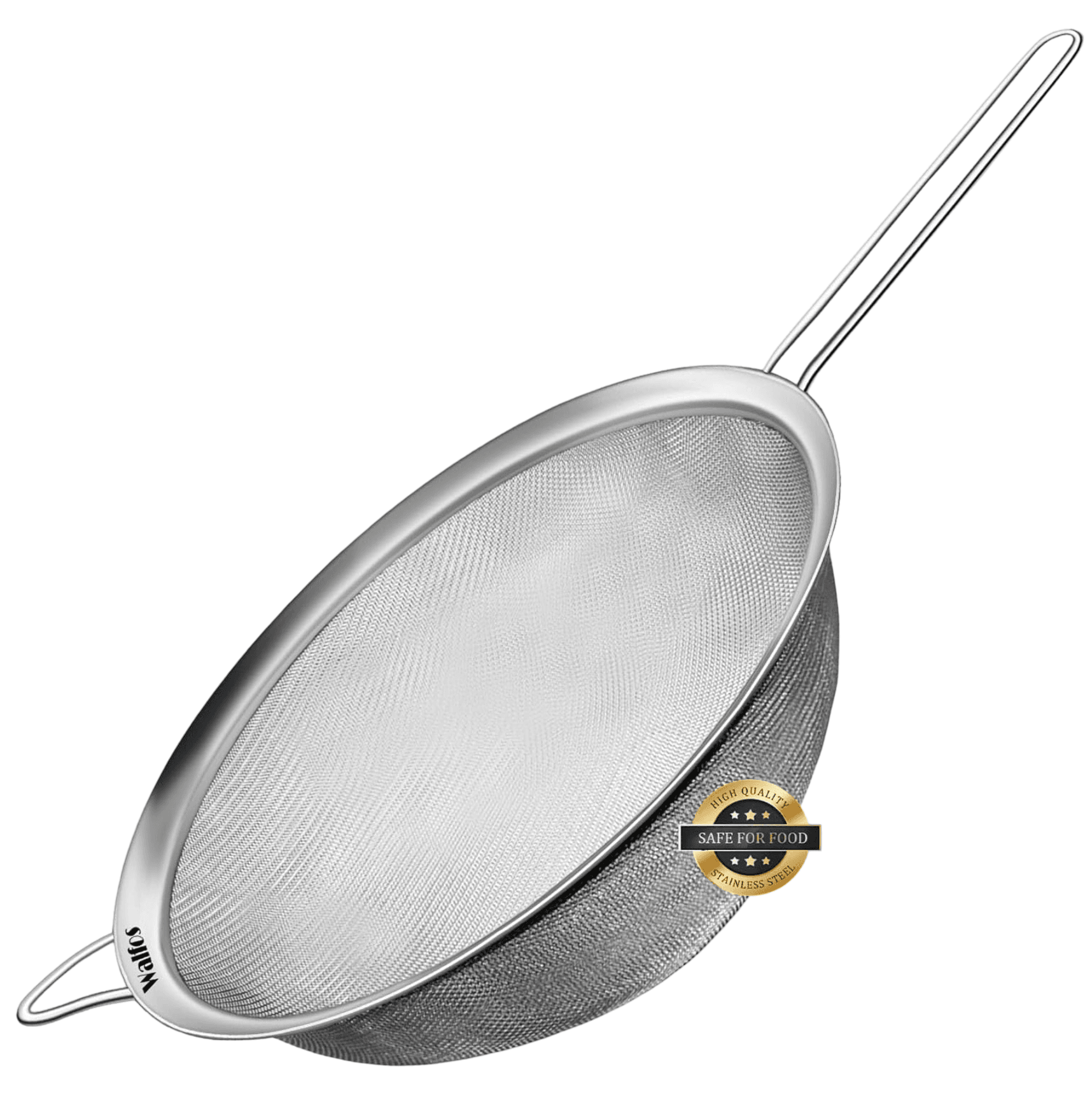 Walfos 9.5 Inch Large Fine Mesh Strainer