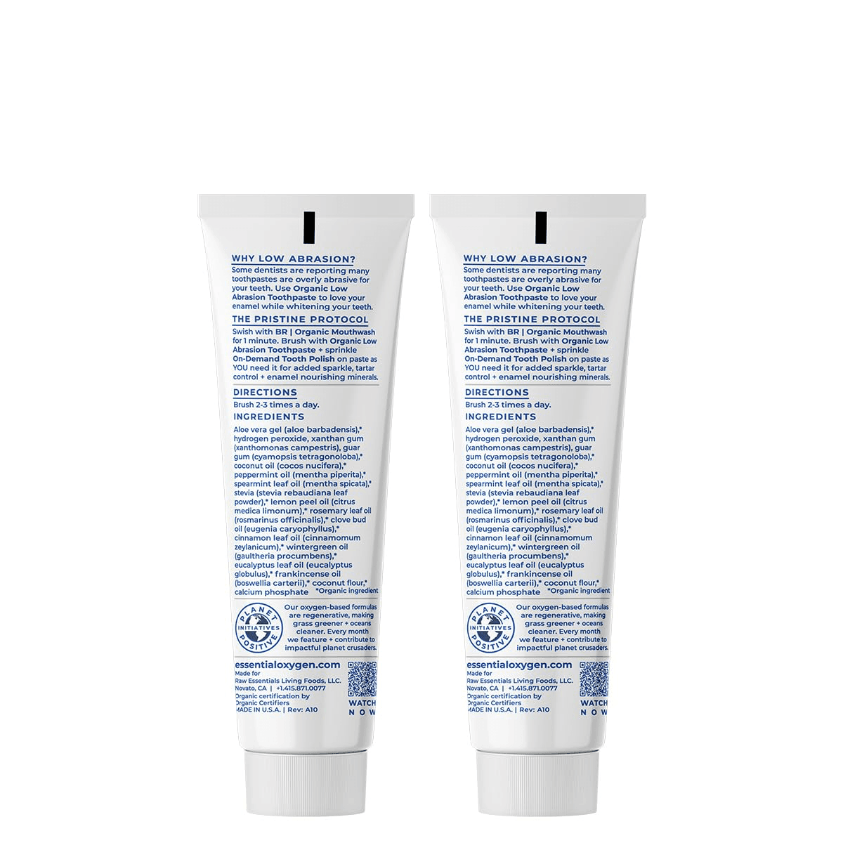 Essential Oxygen BR Certified Organic Toothpaste view 3